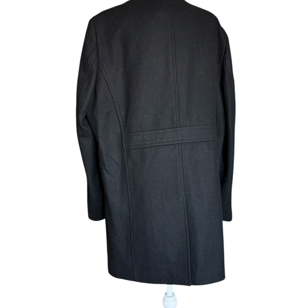 Wool Classic Black Men's Coat - Medium - Picture 3 of 15